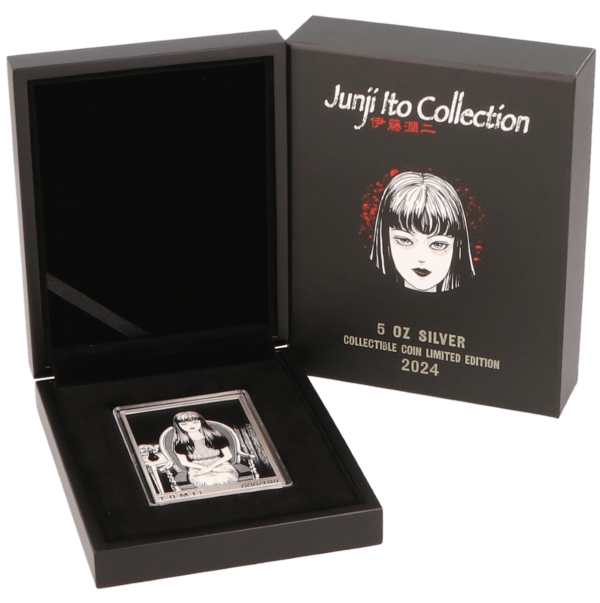 2024 Cameroon Junji Ito Collection Tomie 5 oz Silver Proof-Like Colorized Coin - Image 3