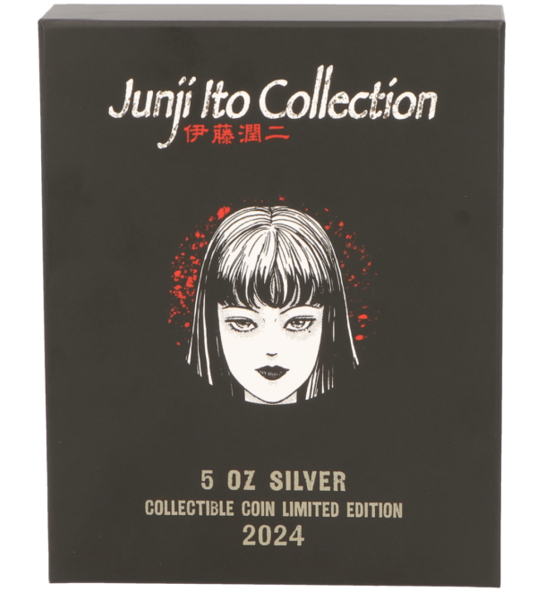 2024 Cameroon Junji Ito Collection Tomie 5 oz Silver Proof-Like Colorized Coin - Image 4