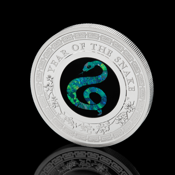 2025 Australia Lunar Opal Year of the Snake 1 oz Silver Proof Coin - Image 7