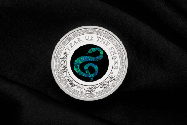 2025 Australia Lunar Opal Year of the Snake 1 oz Silver Proof Coin - Image 9