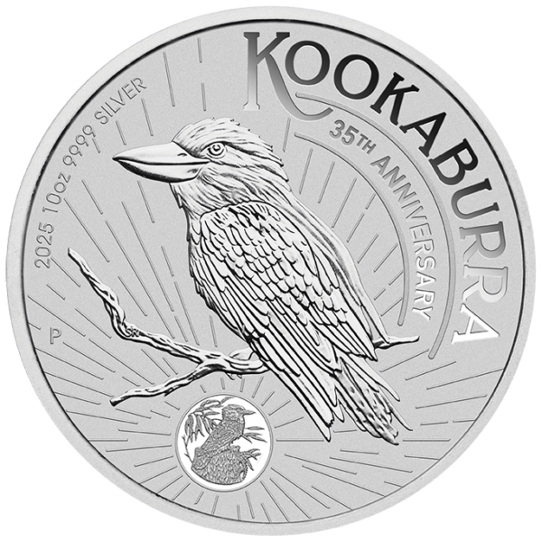 2025 Australia Perth Kookaburra 10 oz Silver .9999 BU Coin
