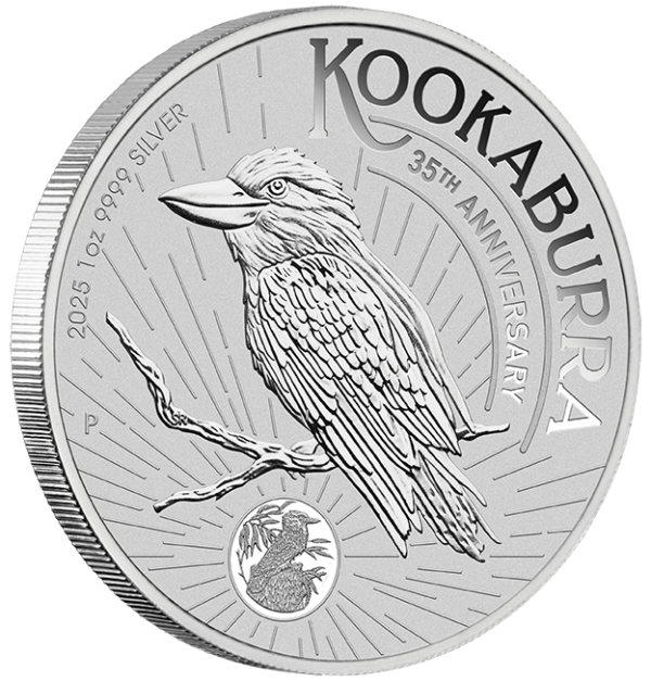 2025 Australia Perth Kookaburra 1 oz Silver .9999 BU Coin - Image 3