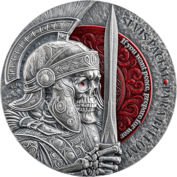 2025 Cameroon Si Vis Pacem Para Bellum 2 oz Silver Antiqued High Relief Coin