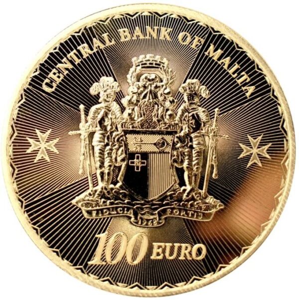 2025 Malta Maltese Cross 1 oz Gold .9999 Bullion Coin - Image 2