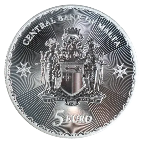 2025 Malta Maltese Cross 1 oz Silver .9999 Bullion Coin - Image 2