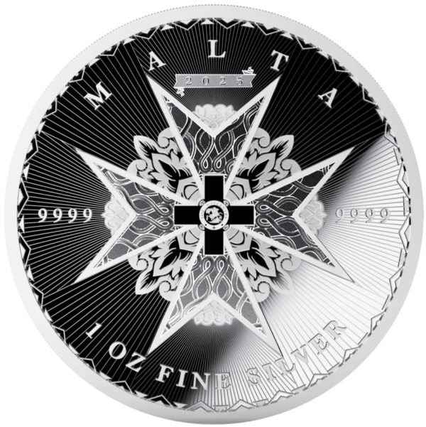 2025 Malta Maltese Cross 1 oz Silver .9999 Proof-Like Coin