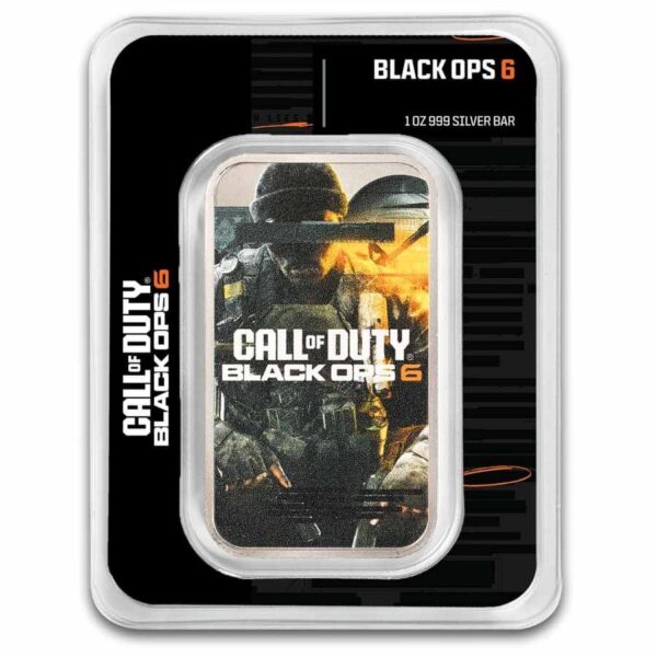 2025 PAMP Call of Duty Black Ops 6 Colorized 1 oz Silver Proof Like Bar in TEP