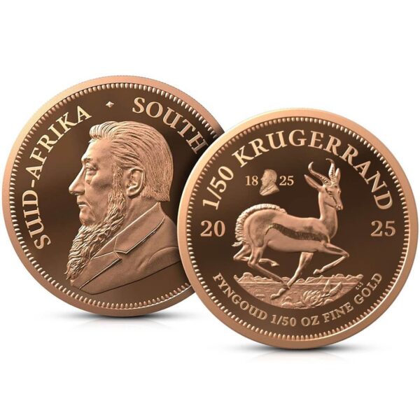 2025 South Africa 200th Ann. Krugerrand 1/50 oz Gold Proof Coin - Image 2
