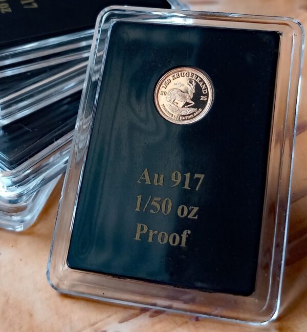 2025 South Africa 200th Ann. Krugerrand 1/50 oz Gold Proof Coin - Image 3