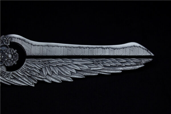 2025 South Korea Angel Sword of the St. Uriel 2.5 oz Silver High Relief Shaped Bar - Image 7