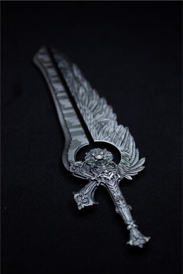 2025 South Korea Angel Sword of the St. Uriel 2.5 oz Silver High Relief Shaped Bar - Image 5