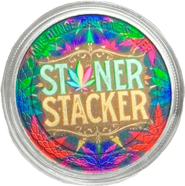 2025 Stoner Stackers OG Snoop 1 oz Silver Colorized UV Gloss Printed Coin - Image 2