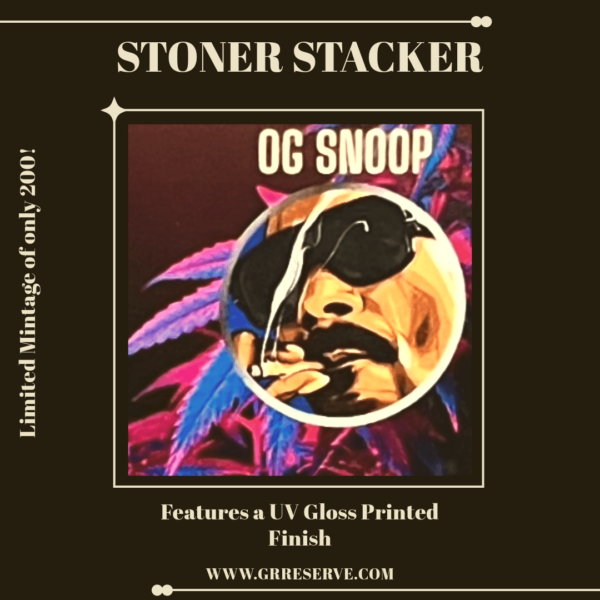 2025 Stoner Stackers OG Snoop 1 oz Silver Colorized UV Gloss Printed Coin - Image 8