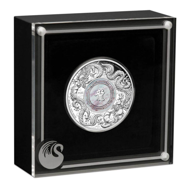 2024 Australia Lunar Double Dragon Mother Pearl 2oz Silver Coin NGC PF 70 UCAM - Image 6