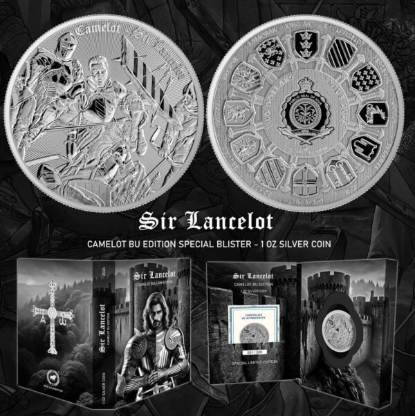 2024 Niue Camelot Sir Lancelot 1 oz Silver Coin Special Edition in Blisterpack - Image 5