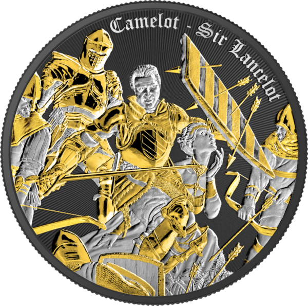 2024 Niue Camelot Sir Lancelot 1 oz Silver Multimetal Coin