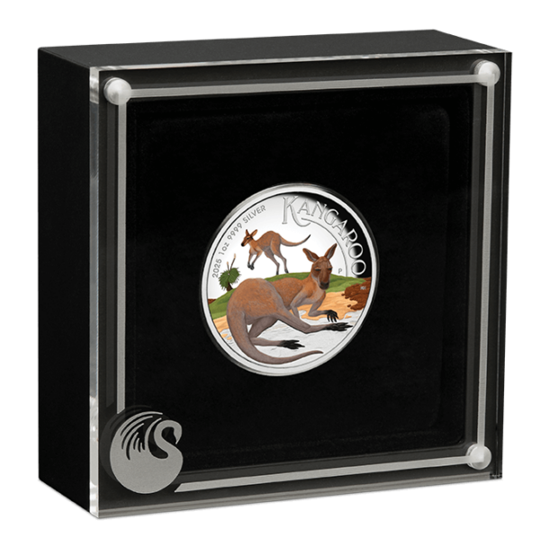 2025 Australia Kangaroo 1 oz Silver High Relief Colorized Proof Coin - Image 4