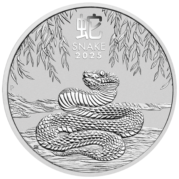 2025 Australia Lunar Series III Year of the Snake 1 oz Silver Coin NGC MS 70 - Image 3