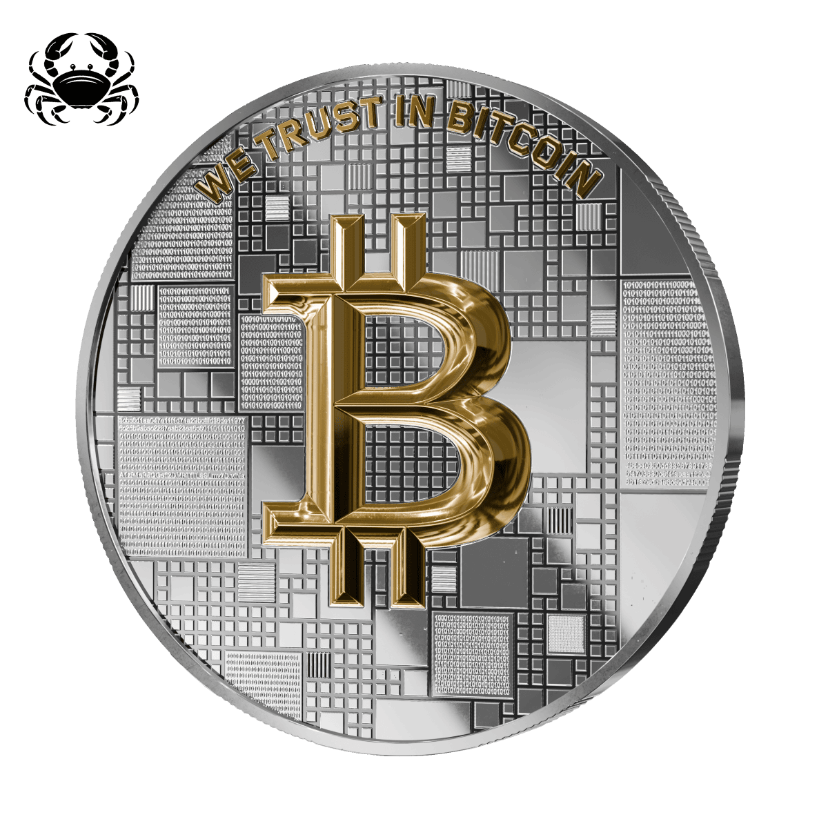 2025 Germany Satoshi Project Bitcoin Crab 21 Gram Silver Coin