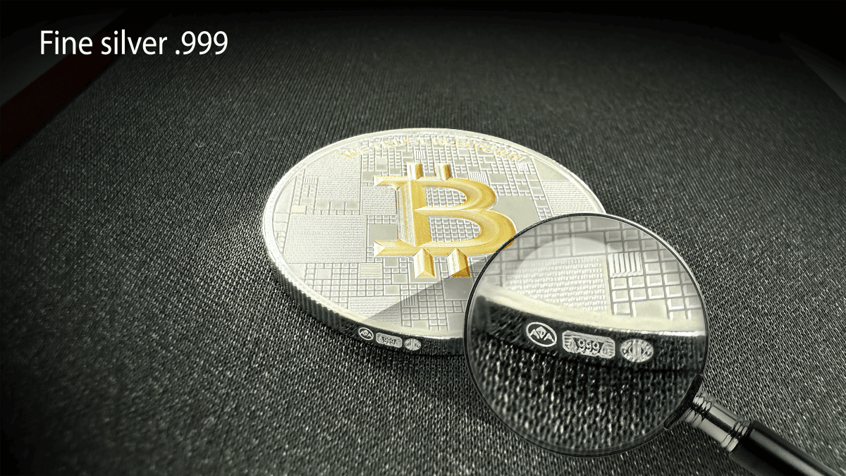 2025 Germany Satoshi Project Bitcoin Crab 21 Gram Silver Coin