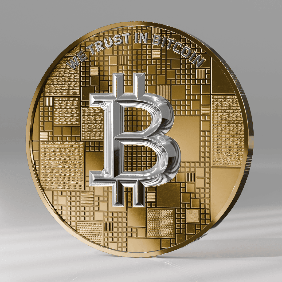 2025 Germany Satoshi Project Bitcoin Whale 21 Gram Silver Gilded Platinum  Coin