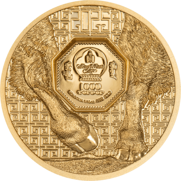 2025 Mongolia Wild Mongolia Bison 1/10 oz Gold High Relief Proof Coin - Image 2