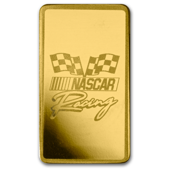 2025 PAMP Nascar Racing 1/2 Gram Gold Proof Like Bar in Card - Image 3