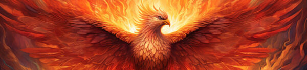 Social media banner for the 2025 Samoa Fire and Phoenix 1 oz Silver Flat Bar, showing the vibrant fire and phoenix design.