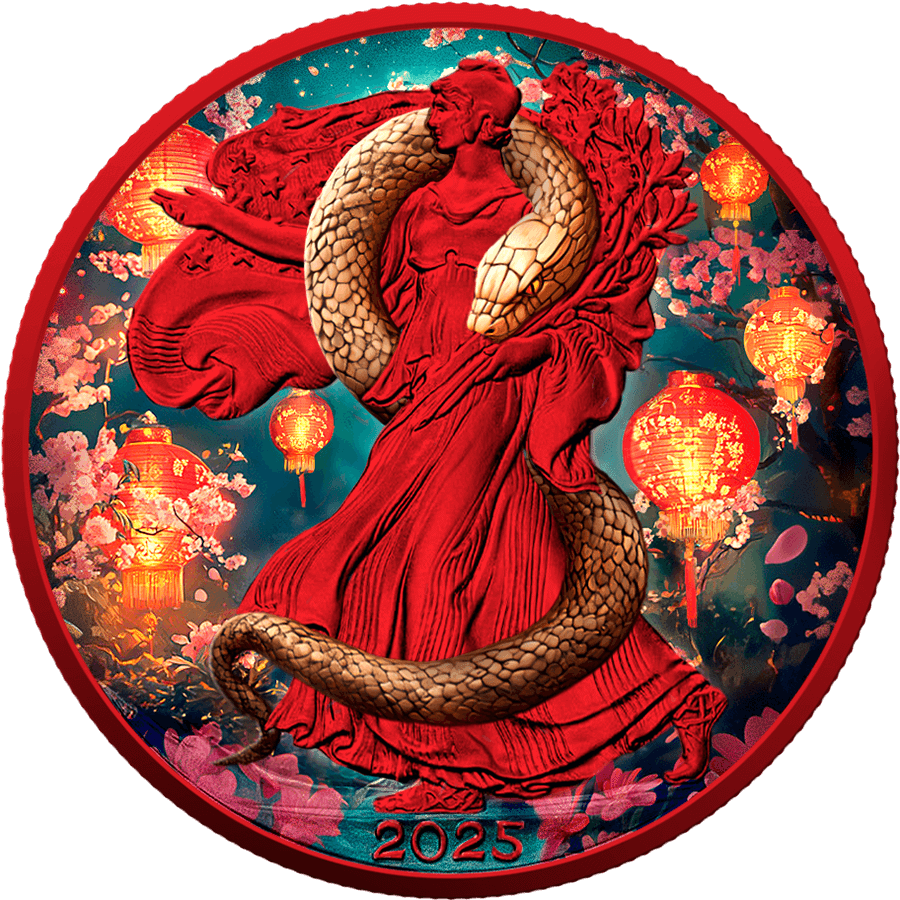 2025 American Eagle Lunar Year of the Wooden Snake 1 oz Silver