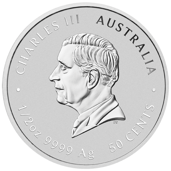 2025 Australia Lunar Year of the Snake 1/2 oz Silver Colorized BU Coin - Image 2