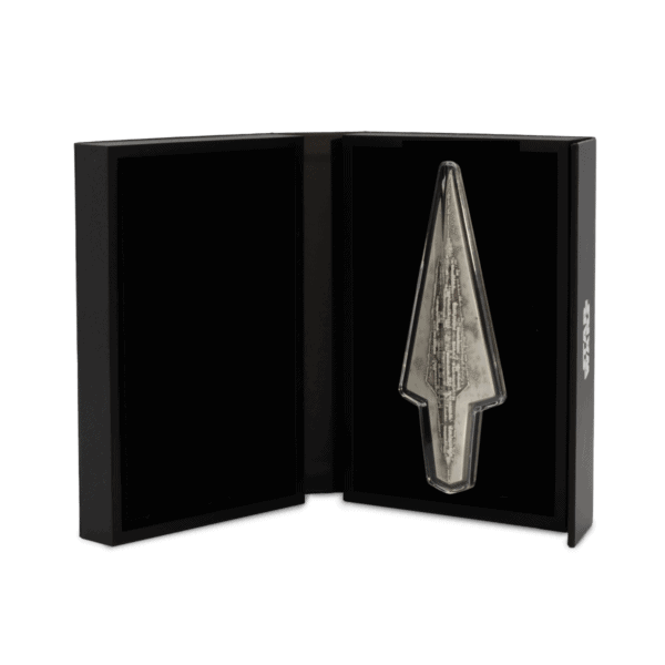 Vintage 2004 US Silver Dollar, collectible coin with detailed engraved eagle design, encapsulated in a protective display case, ideal for numismatic collections and coin enthusiasts.