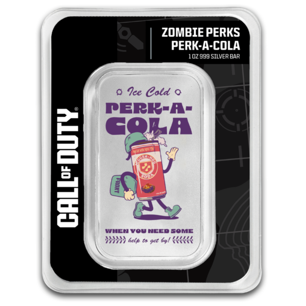 2025 PAMP Call of Duty Zombie Perks 1 oz Silver Bar TEP in Mystery Pack - Image 4