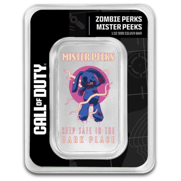 2025 PAMP Call of Duty Zombie Perks 1 oz Silver Bar TEP in Mystery Pack - Image 5