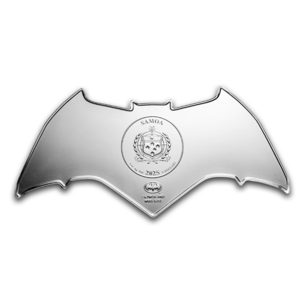 2025 Samoa DC Batman Batarang 1 oz Silver Colorized Shaped Proof Coin - Image 2