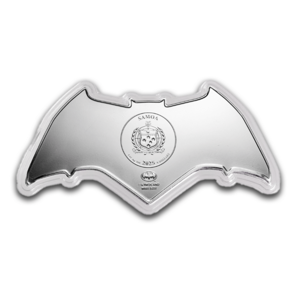 2025 Samoa DC Batman Batarang 1 oz Silver Colorized Shaped Proof Coin - Image 4