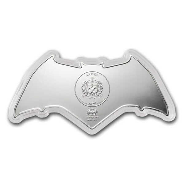 2025 Samoa DC Batman Batarang 1 oz Silver Shaped BU Coin - Image 4