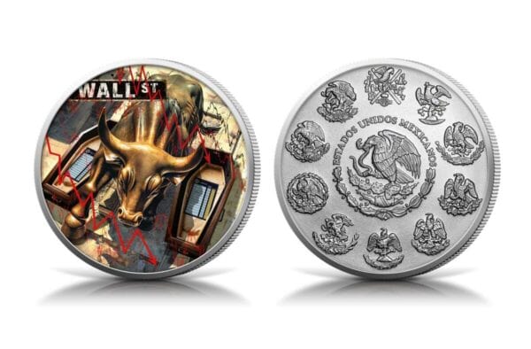2024 Mexico Libertad Reciprocal Tariffs 1 oz Silver Colorized Coin - Image 3