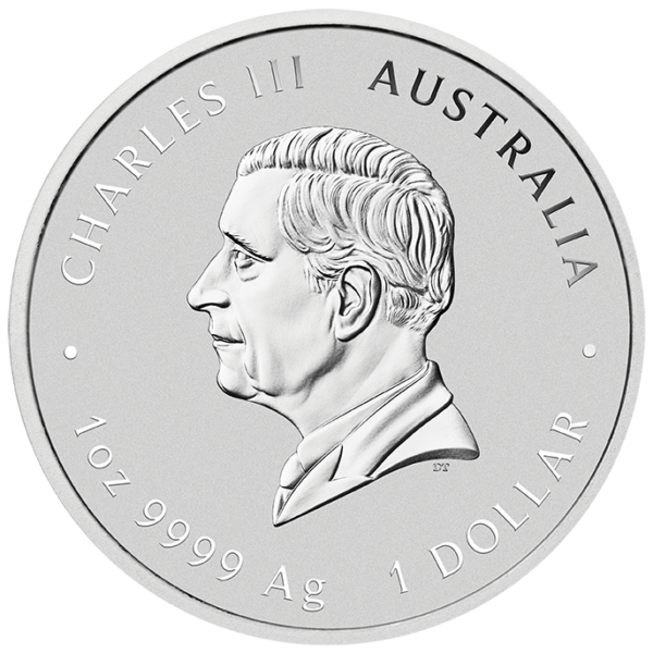 2025 Australia 225th Ann. Proclamation Pillar Dollar 1 oz Silver BU Coin - Image 2