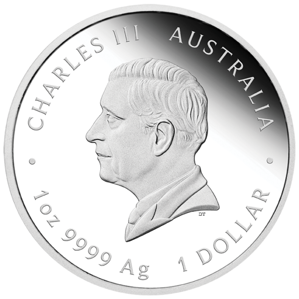 2025 Australia 225th Ann. Australian Proclamation Pillar Dollar 1 oz Silver Proof Coin - Image 2