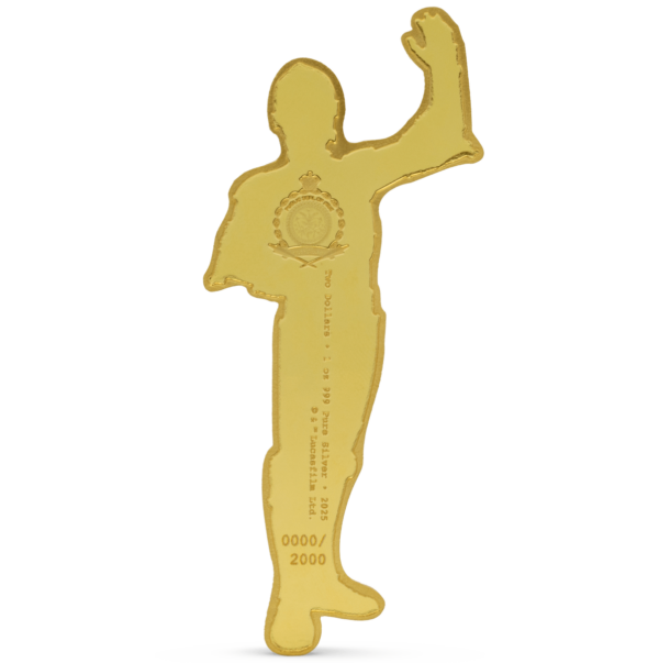 2025 Niue Star Wars Droids C-3PO 1 oz Silver Gilded Shaped Coin - Image 2