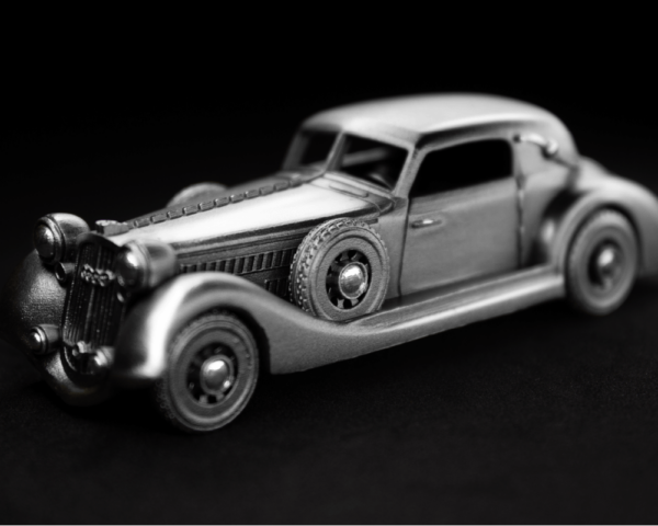 2025 South Korea The Classic Car 3 oz Sterling Silver Shaped Antiqued Metal - Image 4