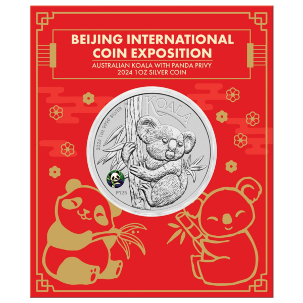2024 Australia BICE Show Special Koala 1 oz Silver BU Coin in Card