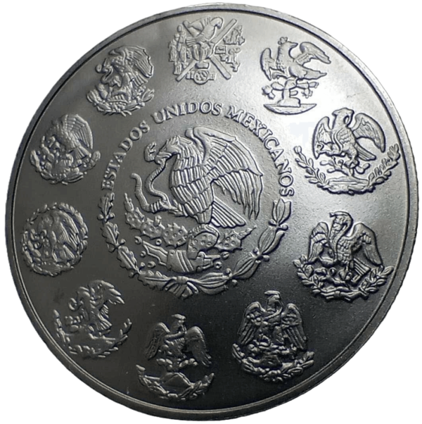 Back of the 2024 Mexico Libertad Lost Land of Utopia 1 oz Silver Colorized Coin