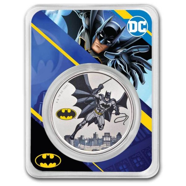 2024 Samoa DC Batman 1 oz Silver Colorized Coin in/TEP