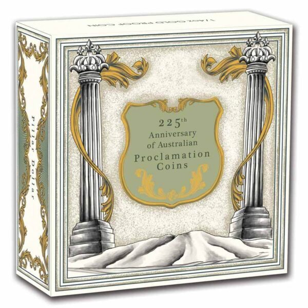2025 Australia 225th Ann. Proclamation Pillar Dollar 1/4 oz Gold Proof Coin - Image 5