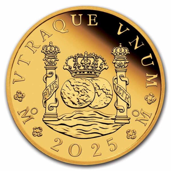 The front of the 2025 Australia 225th Ann. Proclamation Pillar Dollar 1/4 oz Gold Proof Coin