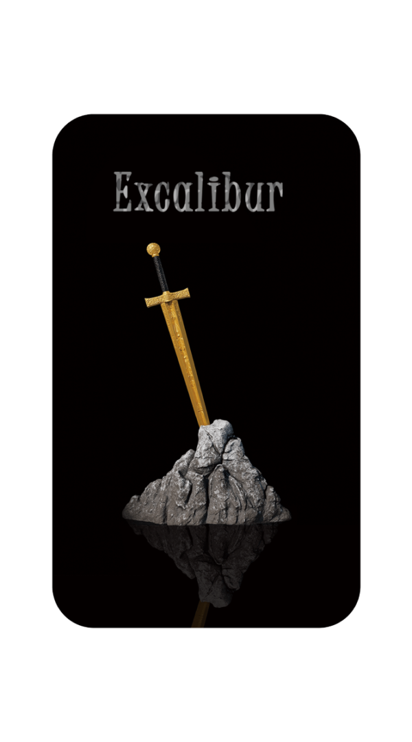 2025 Cameroon Legend of the Sword Excalibur 2 oz Silver Gilded Coin in Acrylic Case - Image 5