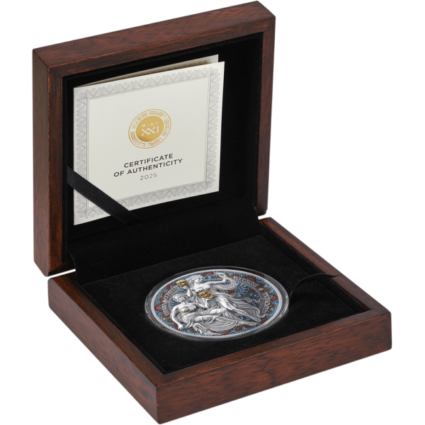 2025 Cameroon Nine Muses Melpomene and Thalia 2 oz Silver Antiqued Coin - Image 6