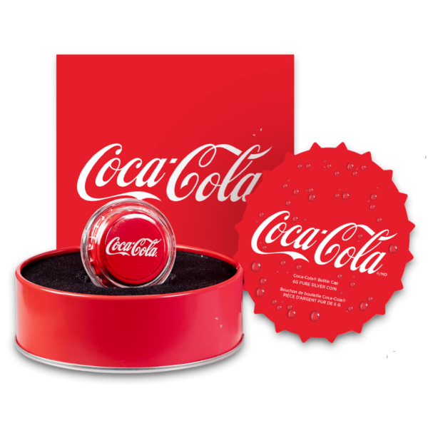 2025 Niue Coca-Cola Bottle Cap 6 Gram Silver Colorized Shaped Coin - Image 6