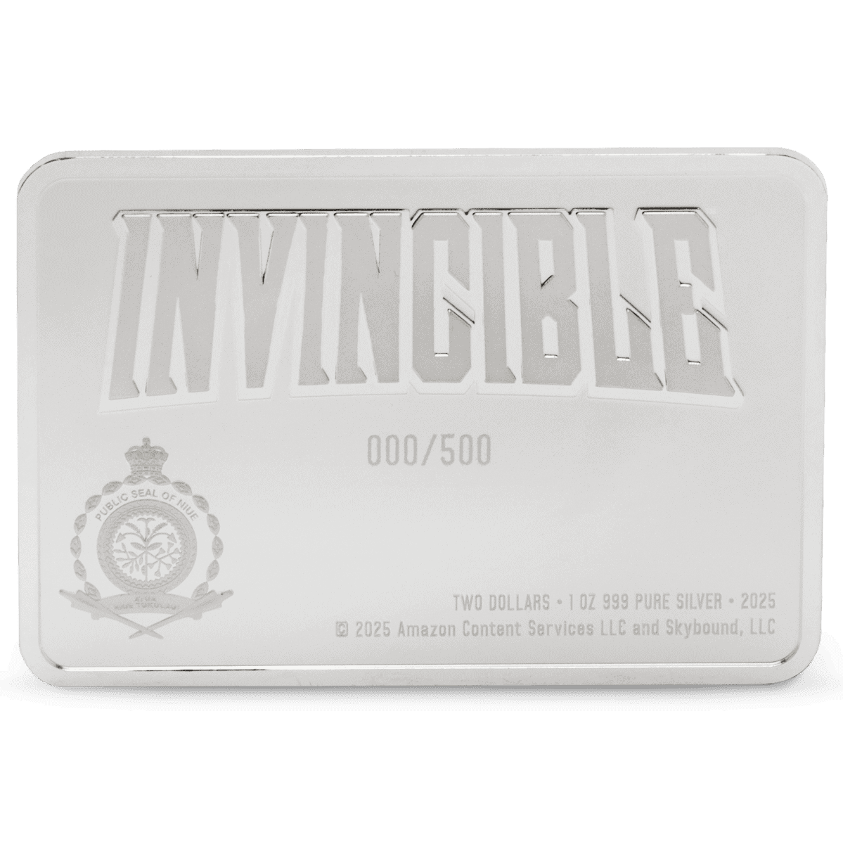 Back of the 2025 Niue Invincible Iconic Episodes Where I Really Come From Omni-Man 1 oz Silver Coin.